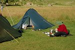 Camping with the small tents