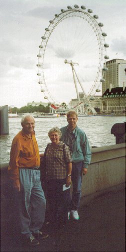 Andrew's Grandparents and Jon in london